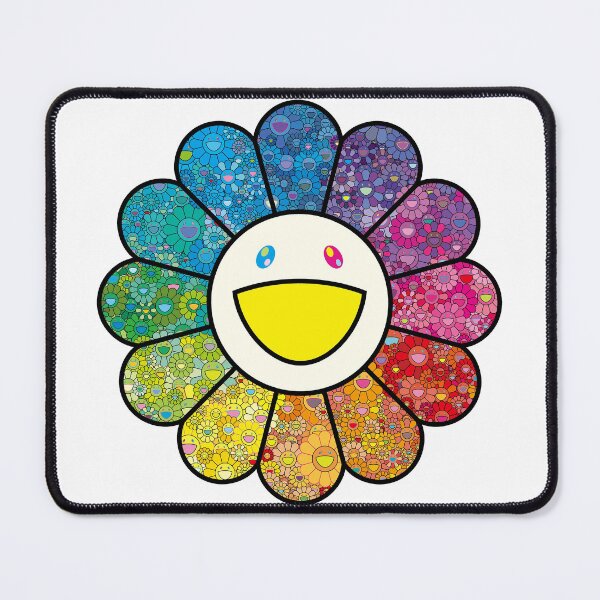 Item preview, the multicolor super rainbowflowers designed and sold by teresathorn.