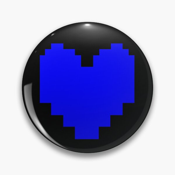 Item preview, Undertale Deltarune Blue Heart designed and sold by ChaoticArtandDesign.