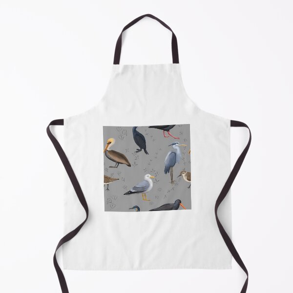 Item preview, Salish Sea Shorebirds Pattern Grey designed and sold by kyla-leach.