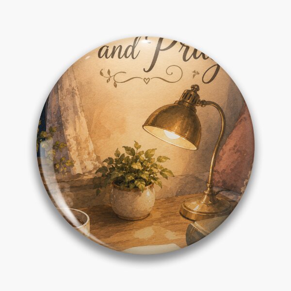 Item preview, Be Still and Pray – Cozy Christian Night Room - Spiral Notebooks designed and sold by Grace Unlocked.