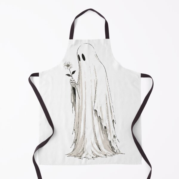 Item preview, Ghost Holding a Daisy Minimalist Gothic Halloween designed and sold by Sunday.Supply.
