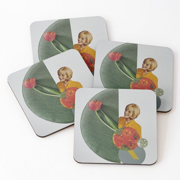Item preview, Tulip Twist, Retro Floral Collage designed and sold by veraD58.