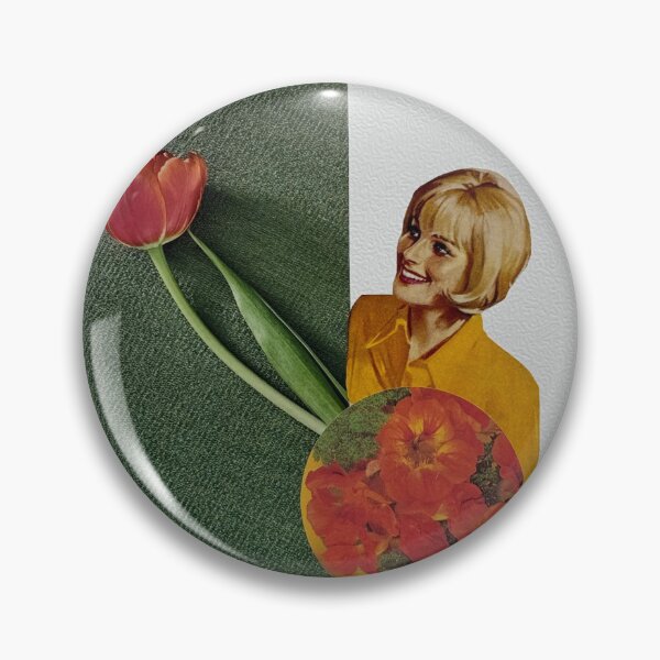 Item preview, Tulip Twist, Retro Floral Collage designed and sold by veraD58.