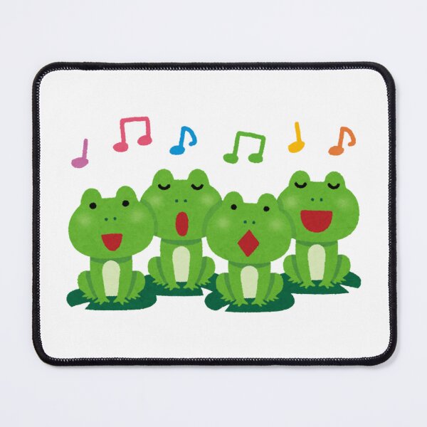 Item preview, Cute Frog Choir – Singing Frogs Watercolor Illustration designed and sold by snowberry studio.