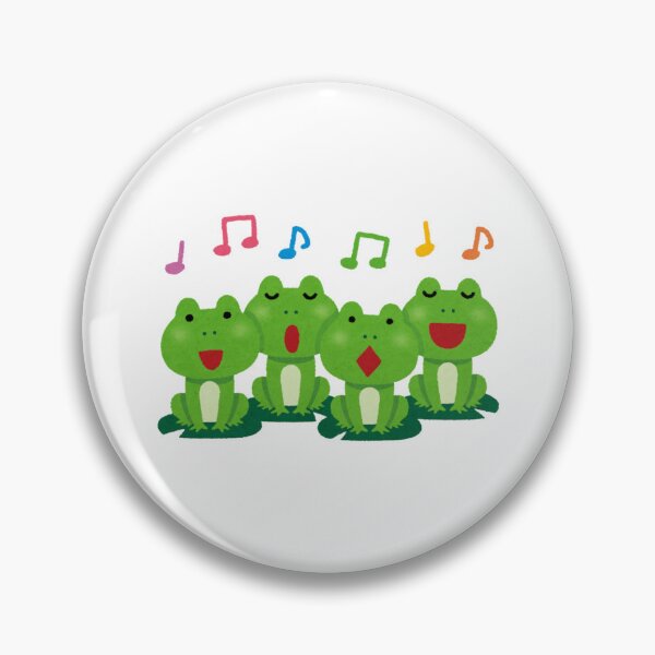 Item preview, Cute Frog Choir – Singing Frogs Watercolor Illustration designed and sold by snowberry studio.