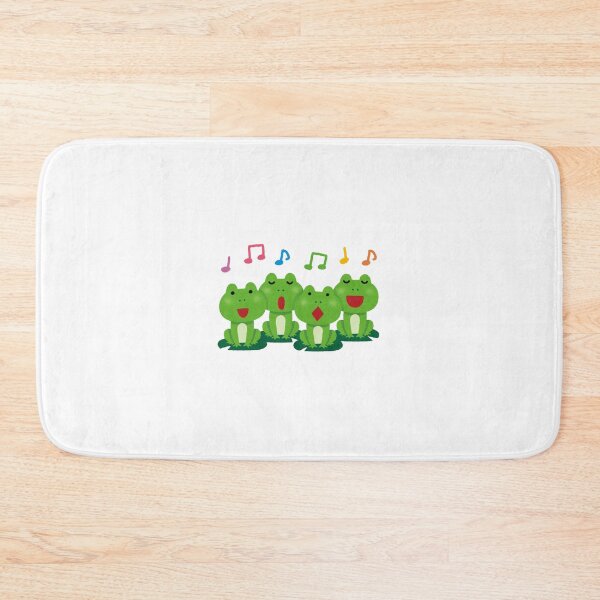 Item preview, Cute Frog Choir – Singing Frogs Watercolor Illustration designed and sold by snowberry studio.