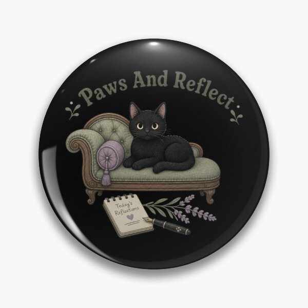 Item preview, Paws And Reflect Shirt, Comfort Colors® Black Cat Therapist Tee, Funny Halloween Mental Health Graphic designed and sold by TshirtsLabs.