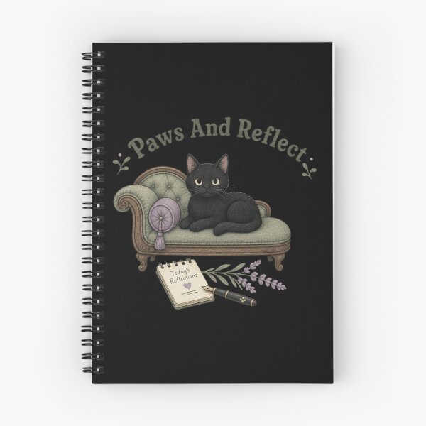 Item preview, Paws And Reflect Shirt, Comfort Colors® Black Cat Therapist Tee, Funny Halloween Mental Health Graphic designed and sold by TshirtsLabs.