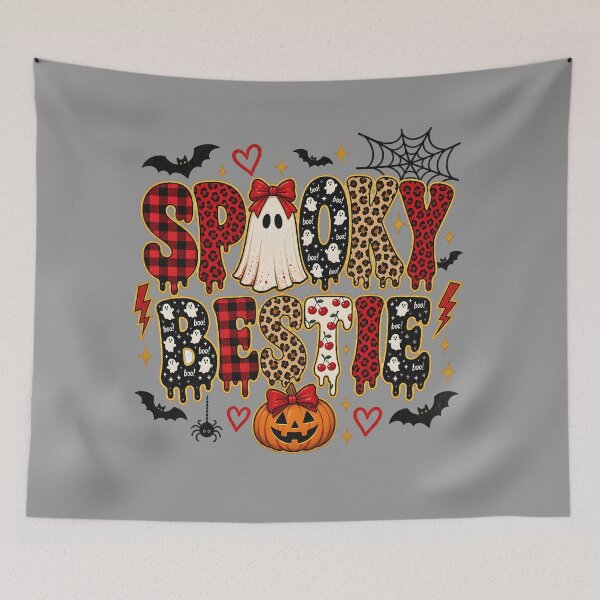Item preview, Spooky Bestie Halloween | Leopard Print Mixed Pattern Design designed and sold by MOCH- ART.