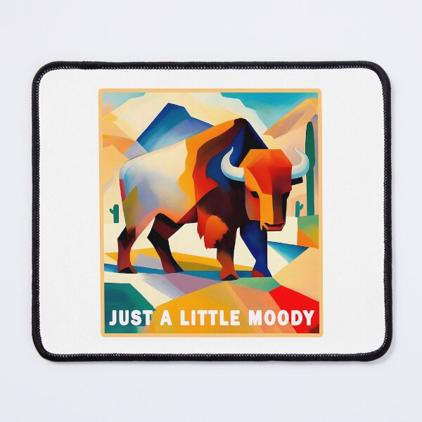 Item preview, Just A Little Moody Buffalo designed and sold by lane-beattiec.