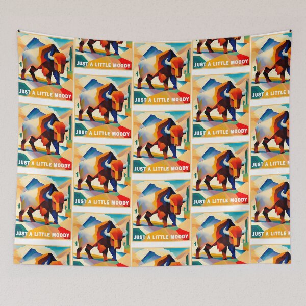 Item preview, Just A Little Moody Buffalo designed and sold by lane-beattiec.