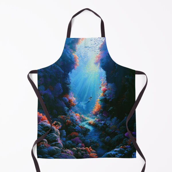 Item preview, A beautiful Mermaid swimming among colourful coral reefs surrounded by tropical fish and shafts of sunlight filtering through crystal-clear water, Fantasy & Mythological Creatures designed and sold by CDC40.