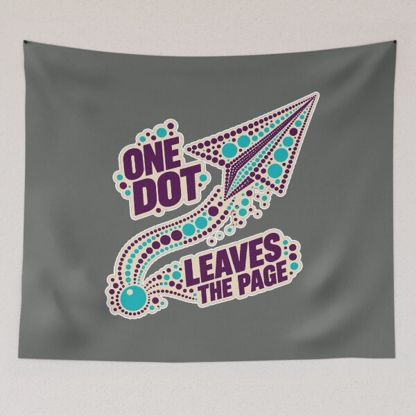 Item preview, International Dot Day Paper Plane – One Dot Leaves the Page Dot Mosaic designed and sold by Jaani-T.