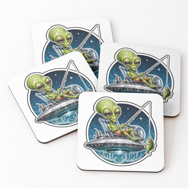 Item preview, Alien Fishing From UFO In Deep Space Adventure designed and sold by Wilcox PhotoArt.