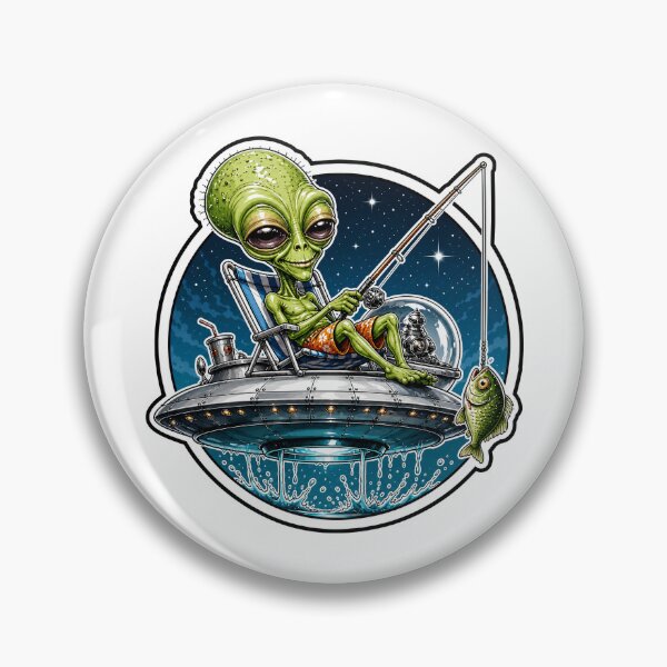 Item preview, Alien Fishing From UFO In Deep Space Adventure designed and sold by Wilcox PhotoArt.