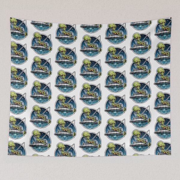 Item preview, Alien Fishing From UFO In Deep Space Adventure designed and sold by Wilcox PhotoArt.