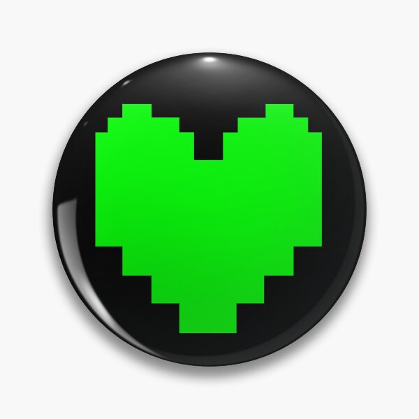 Artikelvorschau, Undertale Deltarune Grünes Herz entworfen und verkauft von ChaoticArtandDesign.