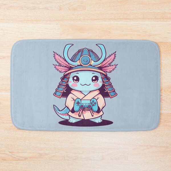Item preview, Kawaii Samurai Axolotl Video Game Lover designed and sold by NovaPrintLab92.
