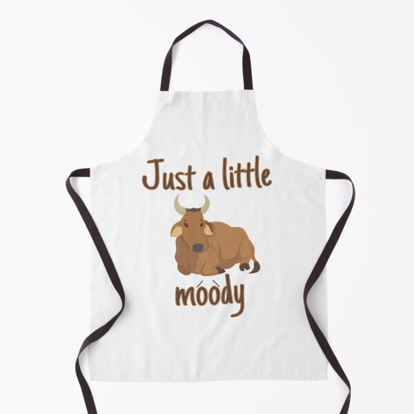 Item preview, Just A Little Moody Cow Sticker Just A Little Moody Cow Brown Sticker designed and sold by lane-beattiec.