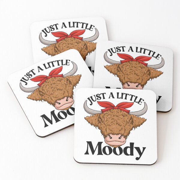 Item preview, Just A Little Moody Highland Cow Scottish Highland Cow Gear designed and sold by lane-beattiec.