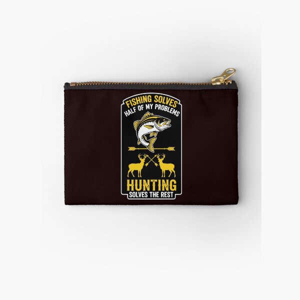Item preview, Fishing Solves Half Of My Problems Hunting Solves The Rest Outdoorsman Angler Hunter designed and sold by PopStars1993.