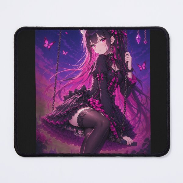 Item preview, Gothic Neko Catgirl on a Swing designed and sold by Revyra Design .