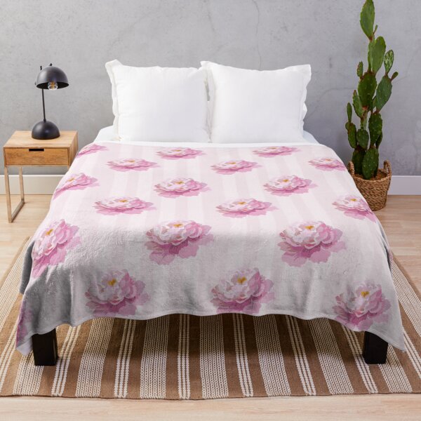 Item preview, Pink Rose Floral Stripe Pattern designed and sold by EeshaArshad.