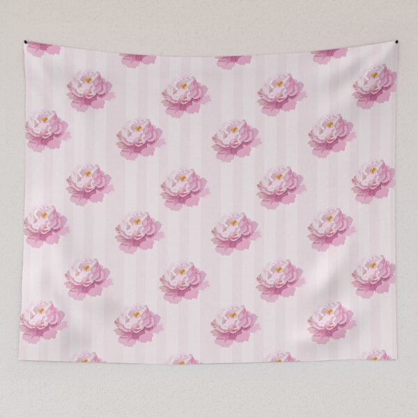 Item preview, Pink Rose Floral Stripe Pattern designed and sold by EeshaArshad.