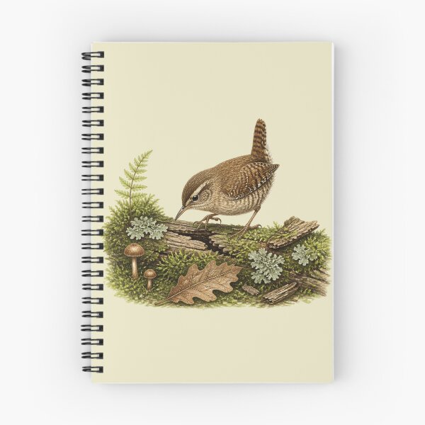 Item preview, Winter Wren Woodland Foraging Nature Study designed and sold by BloomStudio1.