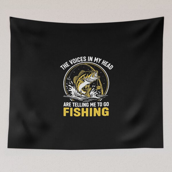 Item preview, The Voices In My Head Are Telling Me To Go Fishing Angler Fisherman Hobby designed and sold by PopStars1993.