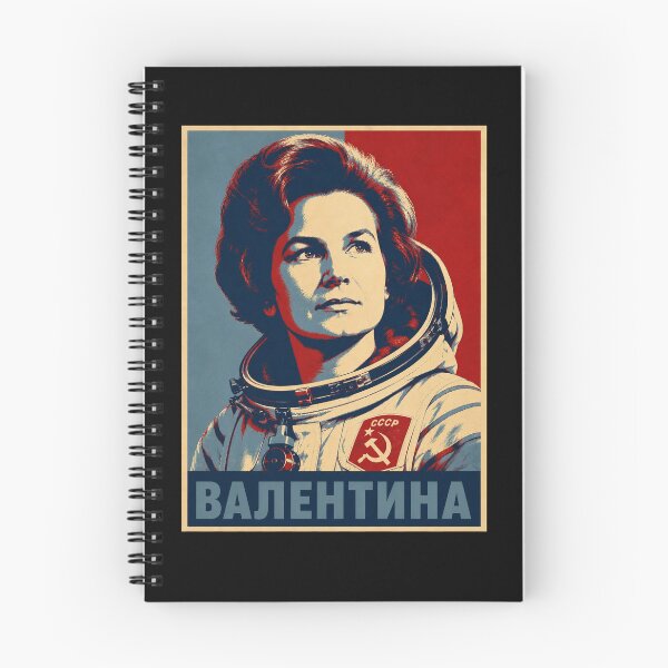 Item preview, Valentina Tereshkova Soviet Space Poster designed and sold by ValentinaHramov.