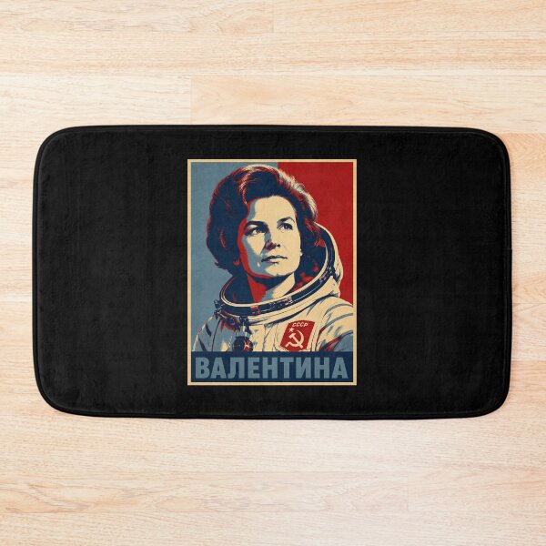 Item preview, Valentina Tereshkova Soviet Space Poster designed and sold by ValentinaHramov.
