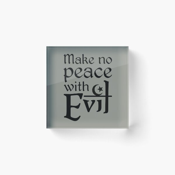 Item preview, Make No Peace with Evil (black text) designed and sold by muskitt.