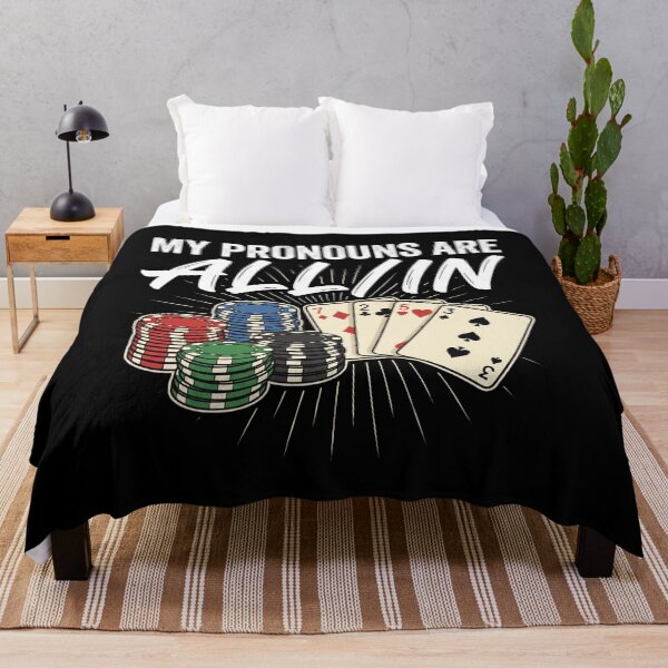 Item preview, My Pronouns are All in Funny Poker Player Gambling designed and sold by hemagamo.