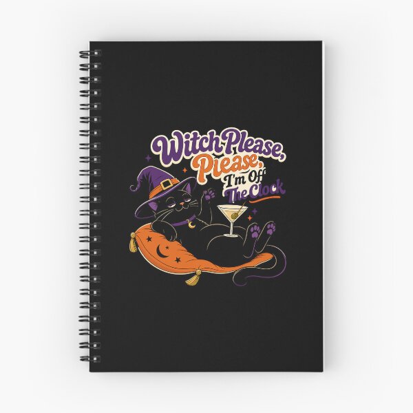Item preview, Witch Please I'm Off The Clock Shirt, Comfort Colors® Black Cat Cocktail Tee, Funny Halloween Bartender Graphic designed and sold by TshirtsLabs.