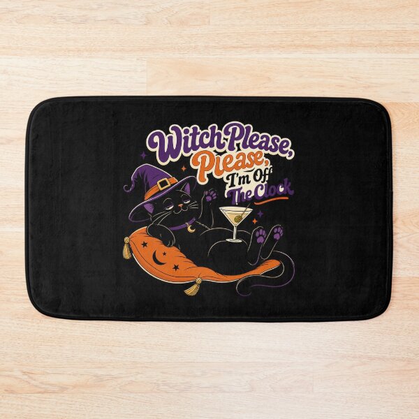 Item preview, Witch Please I'm Off The Clock Shirt, Comfort Colors® Black Cat Cocktail Tee, Funny Halloween Bartender Graphic designed and sold by TshirtsLabs.