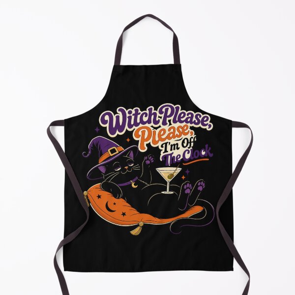 Item preview, Witch Please I'm Off The Clock Shirt, Comfort Colors® Black Cat Cocktail Tee, Funny Halloween Bartender Graphic designed and sold by TshirtsLabs.