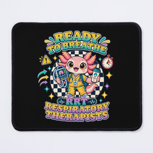 Item preview, Cute RRT Ready to Breathe, Axolotl Respiratory Therapists Checkered Medical designed and sold by ClinicalHubs.