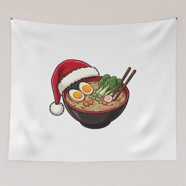 Item preview, cute christmas ramen designed and sold by domostore.