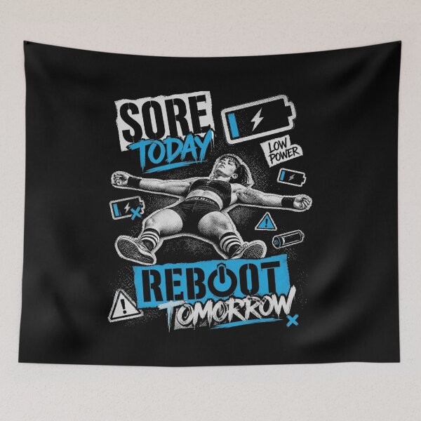 Item preview, Sore Today Reboot Tomorrow Post Workout Rest designed and sold by macadolie.
