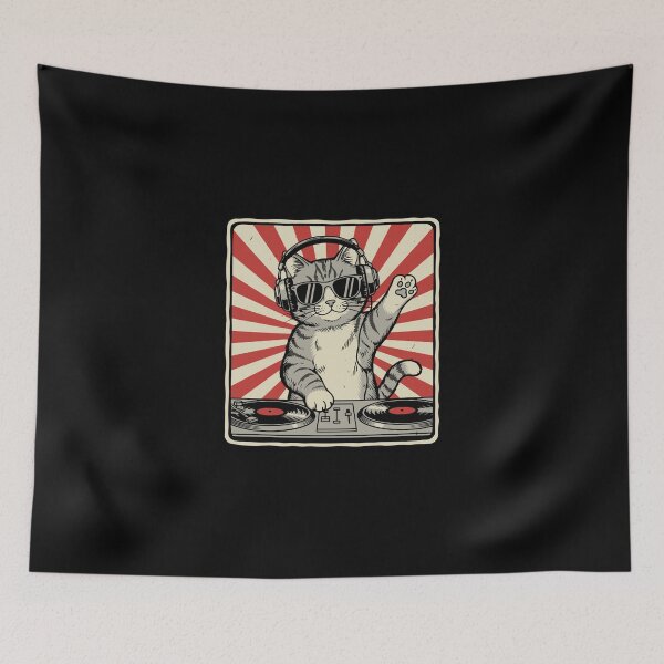 Item preview, DJ Cat Music Lover designed and sold by PopStars1993.