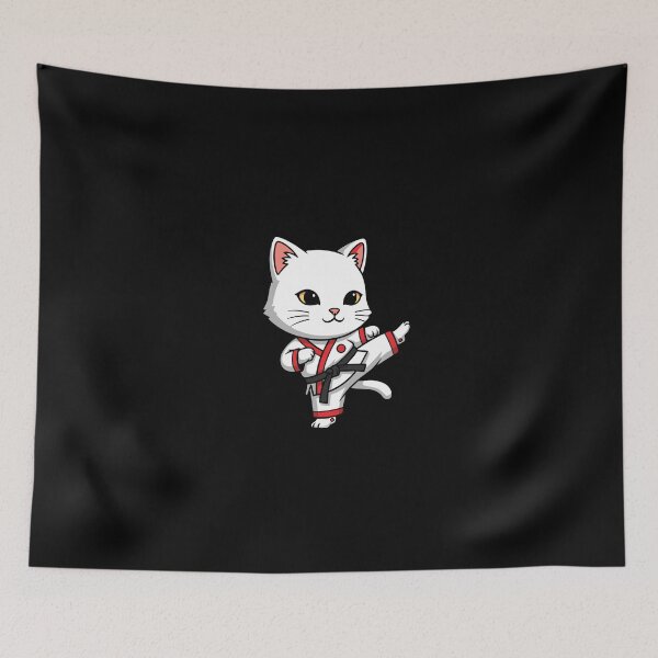 Item preview, Karate Cat Martial Artist Black Belt designed and sold by PopStars1993.
