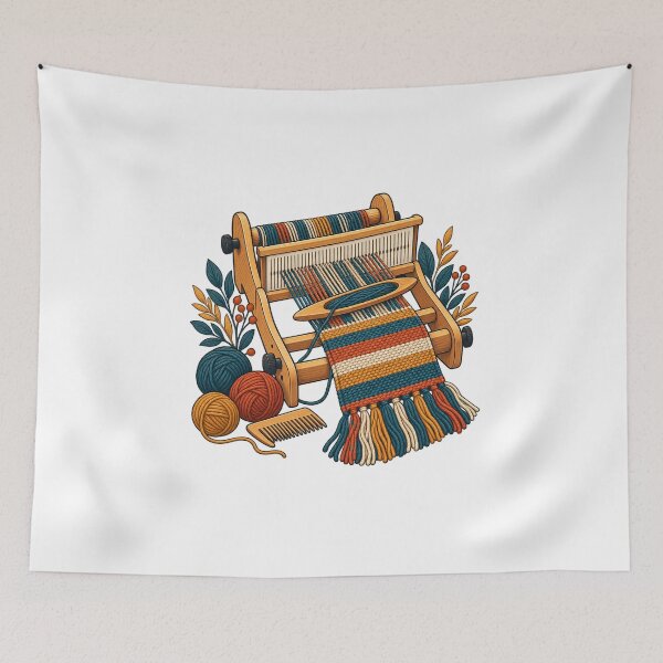 Item preview, Rigid Heddle Weaving Gift – Loom and Shuttle Art designed and sold by UrbanCanvvas.