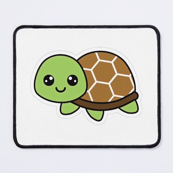 Item preview, Kawaii Cartoon Turtle Sticker Illustration designed and sold by borbanmaleno.