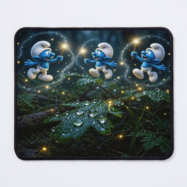 Item preview, Magical Blue Elves in the Enchanted Forest designed and sold by Breezes-of-Ida.