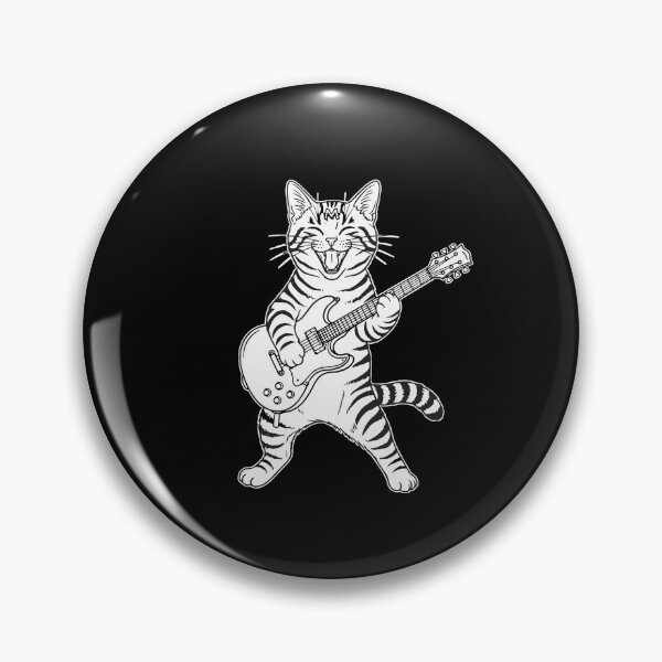 Item preview, Cat Playing Electric Guitar Musician Rock And Roll Feline Lover designed and sold by PopStars1993.
