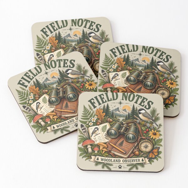 Item preview, Woodland Observer Nature Vintage Birdwatching Forest Illustration designed and sold by Pick&Grin.