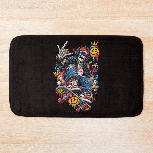 Item preview, Cool Graffiti Skeleton Skater Streetwear Urban Art designed and sold by KTD28_SHOP.