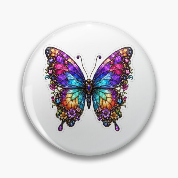 Item preview, ? Shine Bright Like a Stained Glass Butterfly designed and sold by ratansansaar.