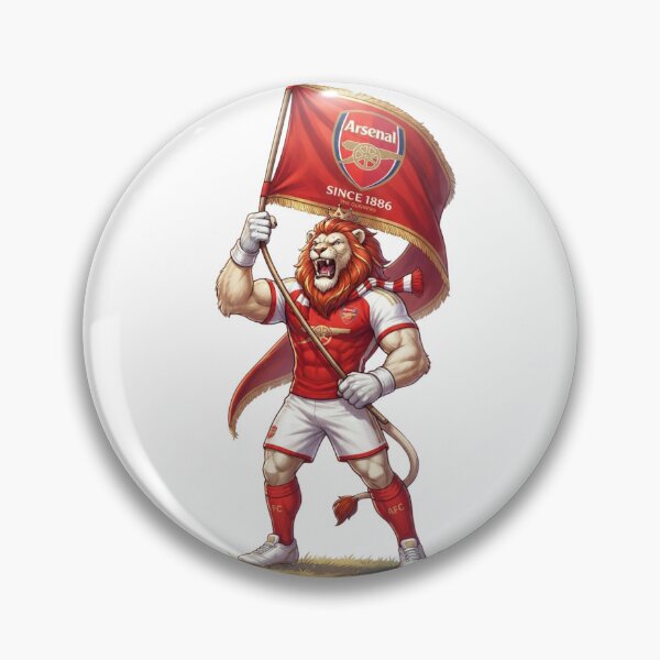Item preview, Mighty Roaring Lion Mascot Flag Bearer Football Art designed and sold by annaarthk.